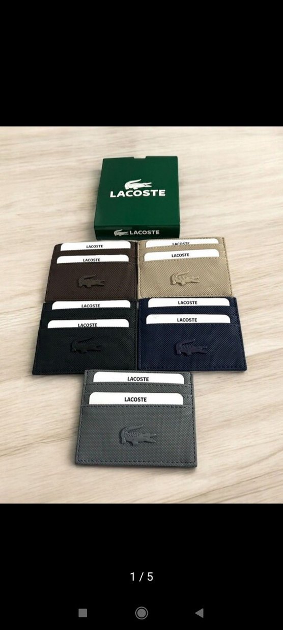 Lacoste Siyah Erkek Kartlık Cüzdan - Görsel 5