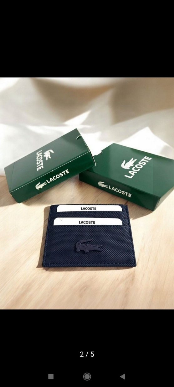 Lacoste Siyah Erkek Kartlık Cüzdan - Görsel 2