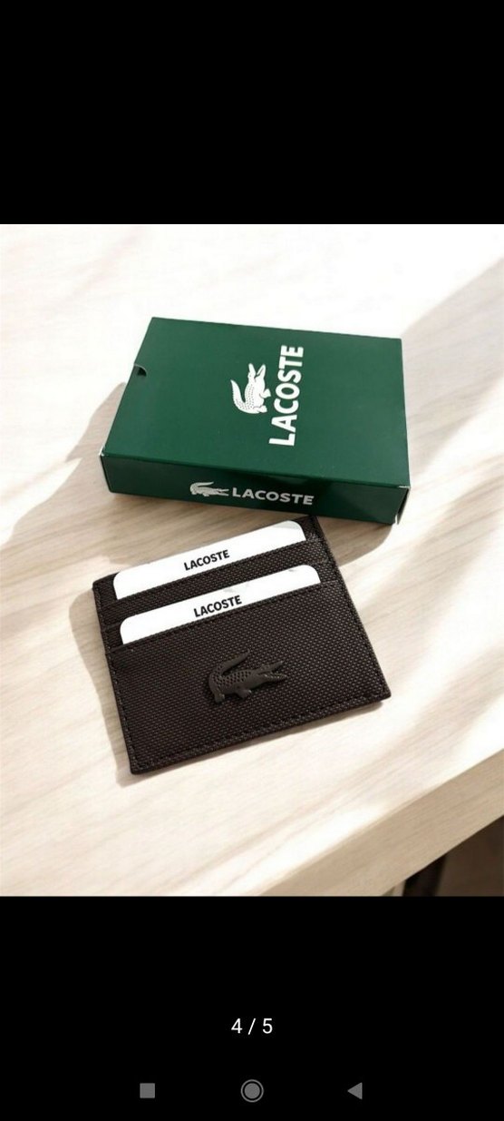 Lacoste Siyah Erkek Kartlık Cüzdan - Görsel 3