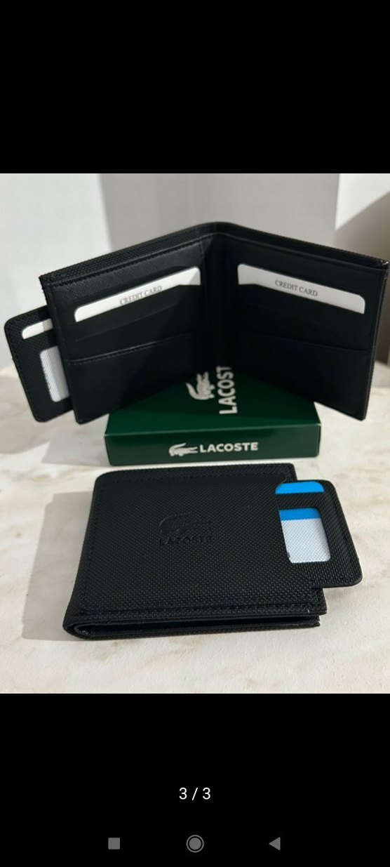 Lacoste Siyah Erkek Cüzdan - Görsel 4
