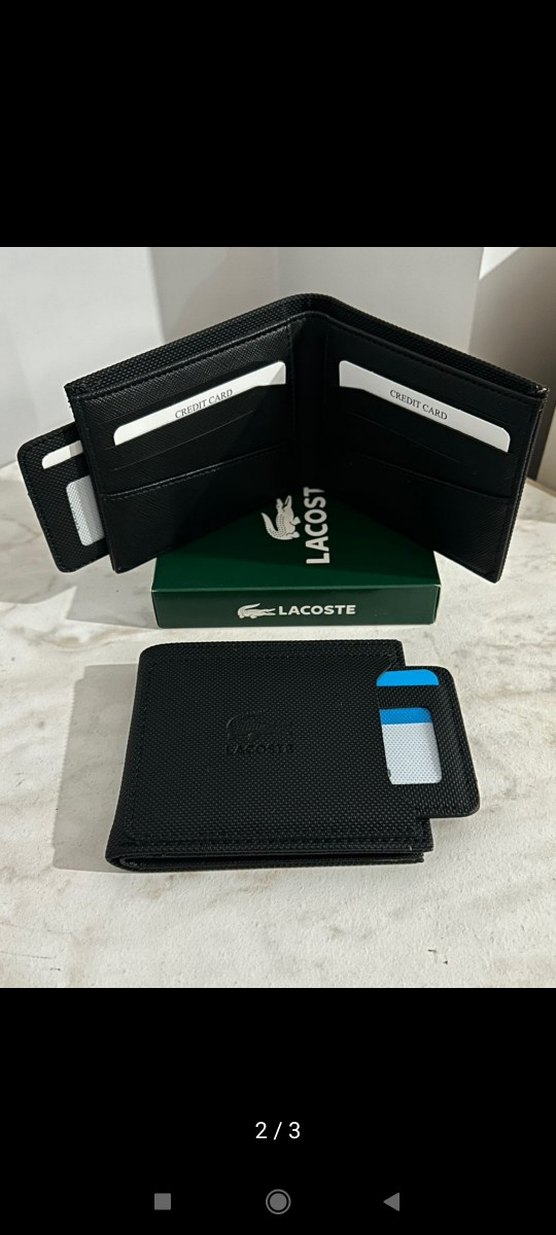Lacoste Siyah Erkek Cüzdan - Görsel 2
