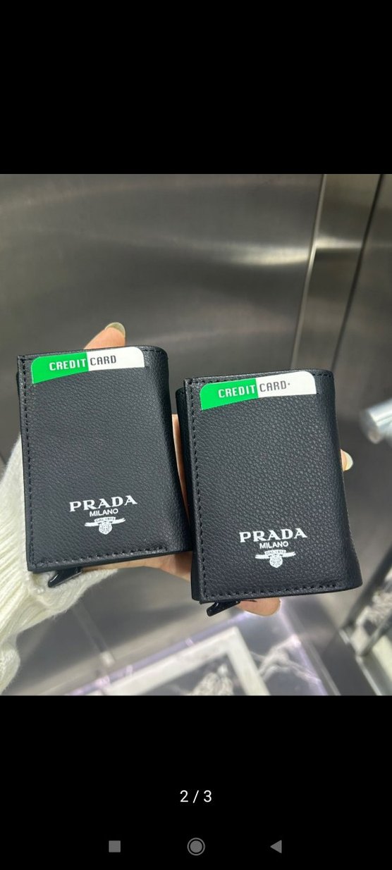 Prada Siyah Erkek Cüzdanı - Sokak Stili - Görsel 3