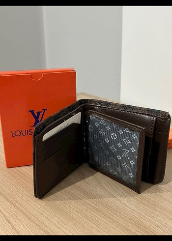 Louis Vuitton Erkek Koyu Kahverengi Kareli Cüzdan - Görsel 5