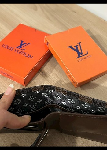 Louis Vuitton Kahverengi Kareli Erkek Cüzdanı - Görsel 4