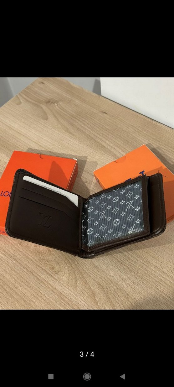 Louis Vuitton Kahverengi Kareli Erkek Cüzdanı - Görsel 3