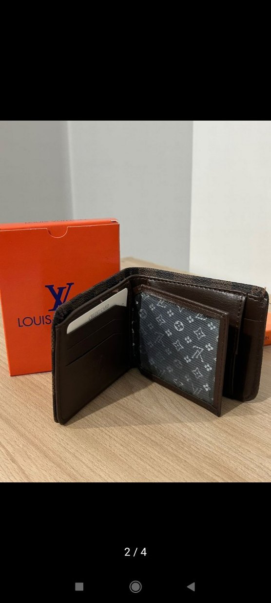 Louis Vuitton Kahverengi Kareli Erkek Cüzdanı - Görsel 2