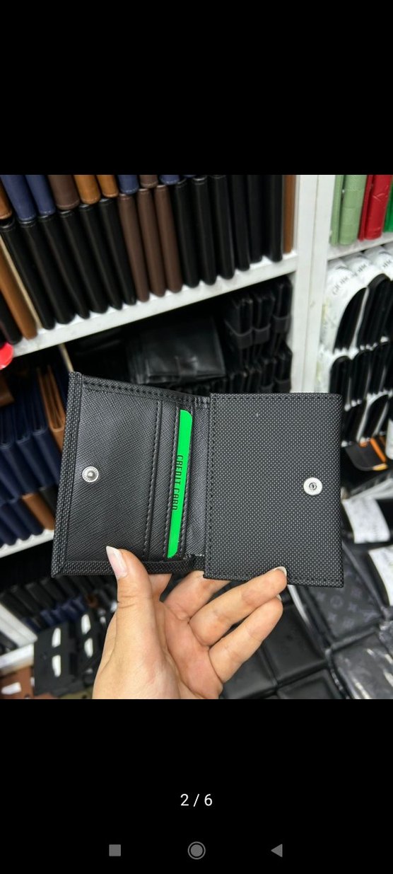 Siyah Minimalist Erkek Cüzdanı - Görsel 3