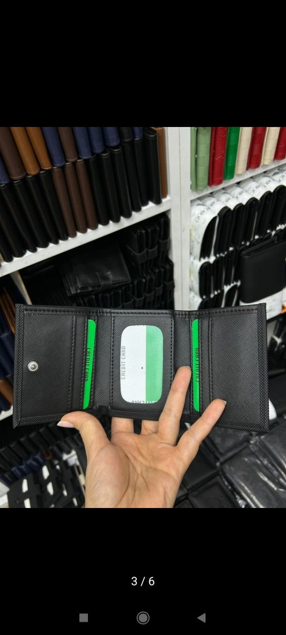 Siyah Minimalist Erkek Cüzdanı - Görsel 4