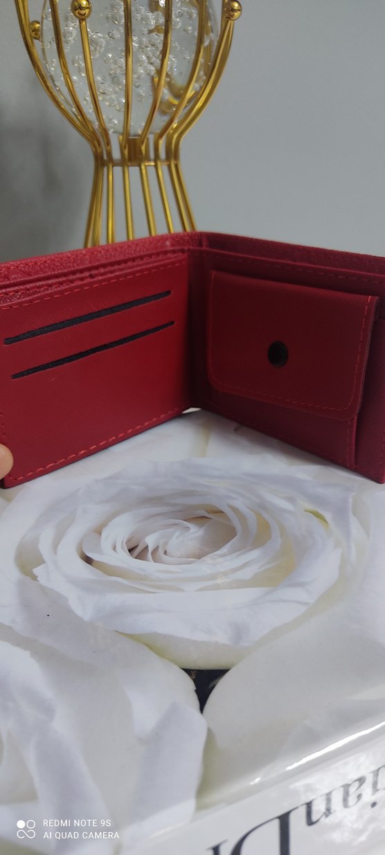 Kırmızı Modern Klasik Erkek Cüzdanı - Görsel 3