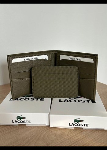 Lacoste Erkek Haki Cüzdan - Görsel 4