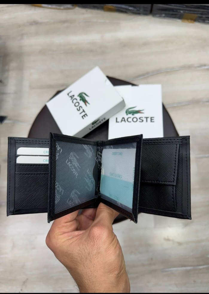 Lacoste Siyah Erkek Cüzdan - Görsel 2