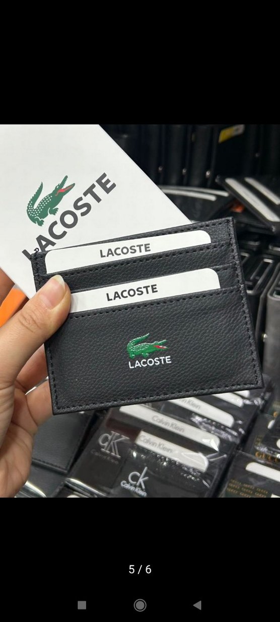 Lacoste Siyah Erkek Kartlık Cüzdan - Görsel 5