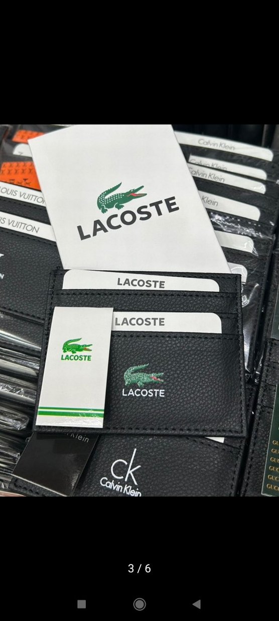 Lacoste Siyah Erkek Kartlık Cüzdan - Görsel 3