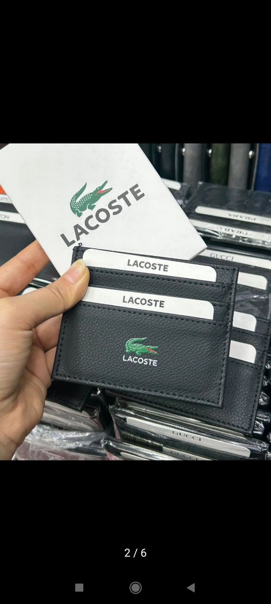Lacoste Siyah Erkek Kartlık Cüzdan - Görsel 4