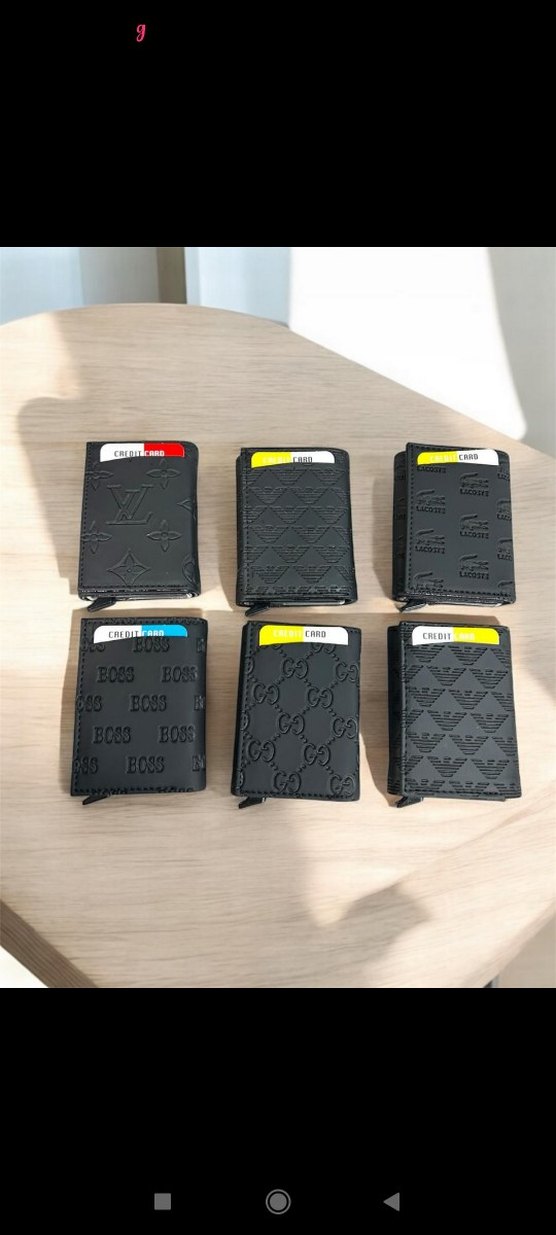 Siyah Baskılı Erkek Cüzdanı - Görsel 3