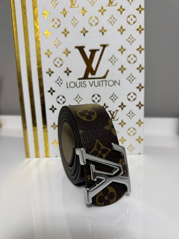 Louis Vuitton Parlak Kahverengi Deri Kadın Kemer - Görsel 2