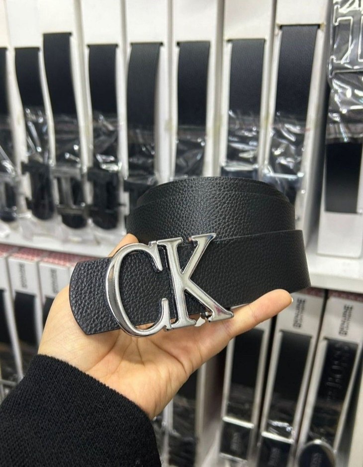 Kadın Siyah Deri Tokalı Kemer - Görsel 2