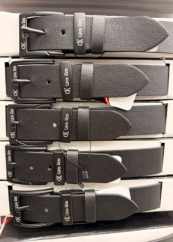 Calvin Klein Siyah Deri Kemer