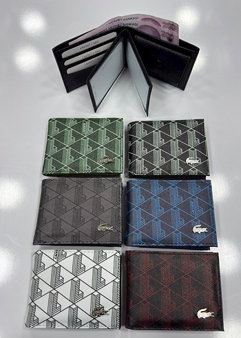 Lacoste Geometrik Desenli Sik Cuzdan