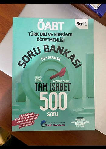 ÖABT Türk Dili ve Edebiyatı Soru Bankası 500 Soru