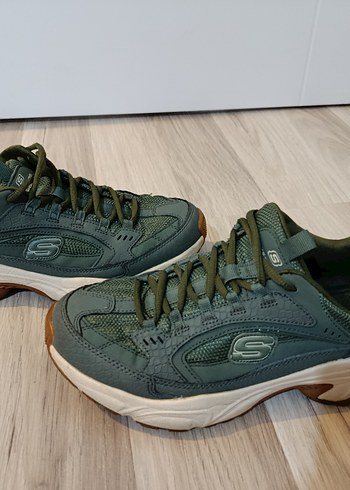Skechers Kadın Haki Bağcıklı Spor Ayakkabı