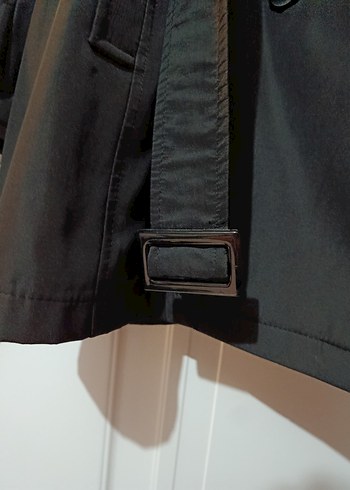 Siyah Kadın Trençkot - Görsel 5