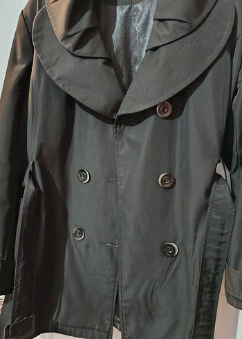 Siyah Kadın Trençkot - Görsel 9