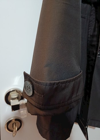 Siyah Kadın Trençkot - Görsel 8