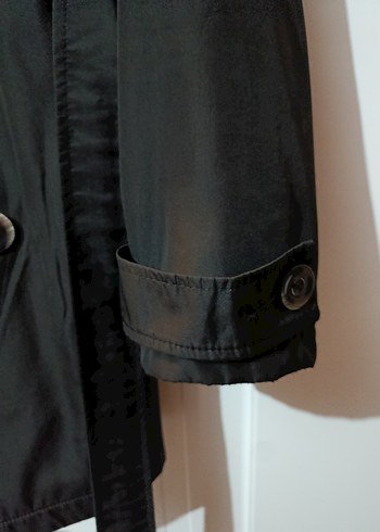 Siyah Kadın Trençkot - Görsel 7