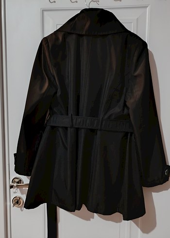 Siyah Kadın Trençkot - Görsel 2