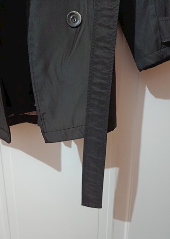 Siyah Kadın Trençkot - Görsel 6