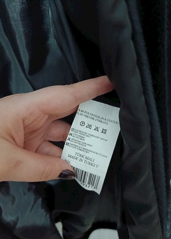 Kürklü Siyah Midi Kadın Kaban - Görsel 8