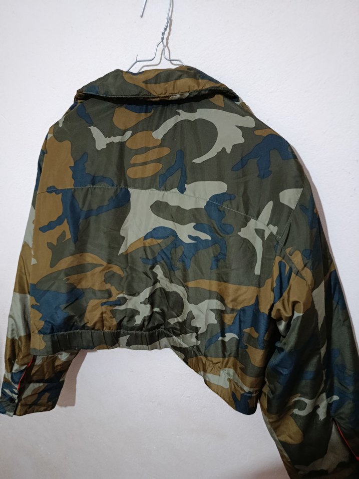 Kadın Kamuflaj Desenli Kısa Ceket - Görsel 5