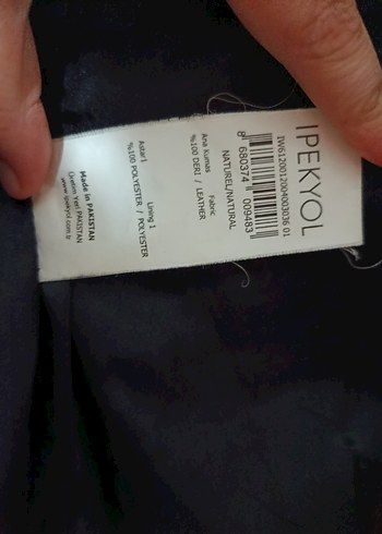 Kahverengi Deri Biker Kadın Ceket - Görsel 3