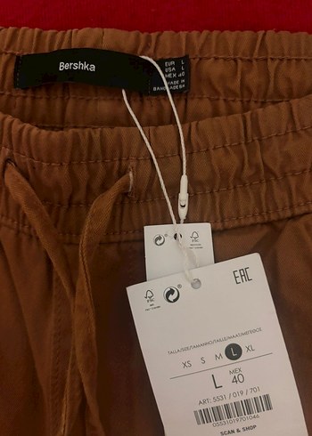 Bershka Kahverengi Erkek Rahat Pantolon - Görsel 2