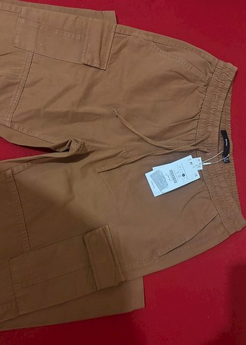 Bershka Kahverengi Erkek Rahat Pantolon - Görsel 4