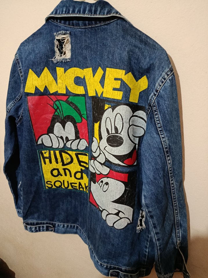 Düğmeli Yırtık Detaylı Kadın Kot Ceket - Görsel 4