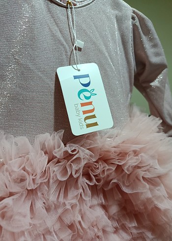 Kız bebek 1 yaş parti elbisesi 6-12 ay - Görsel 5