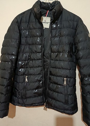 Moncler Siyah Fermuarlı Kadın Mont - Görsel 8