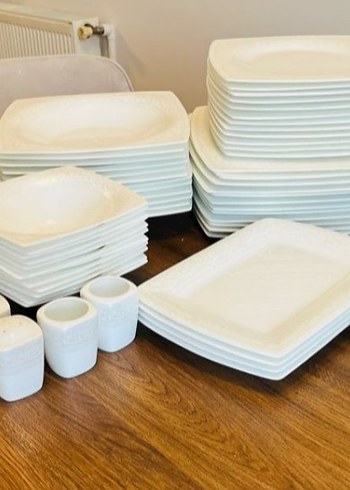 Karaca Fine Pearl 12 Kişilik Porselen Yemek Takımı