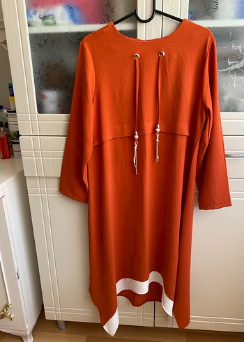 LC Waikiki Uzun Kollu turuncu Salaş Tunik