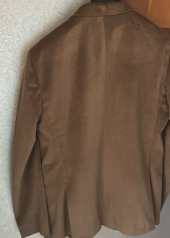 Bej Düğmeli Erkek Takım Ceket - Görsel 7