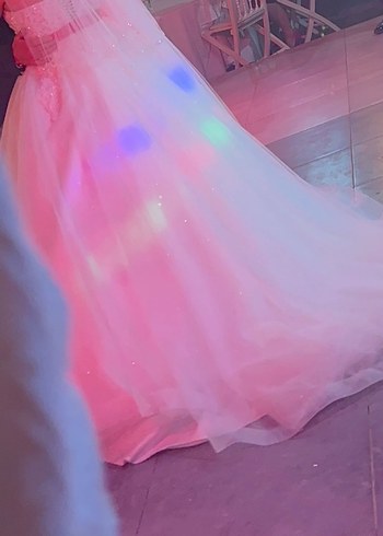 Straplez Bohem A Kesim Uzun Gelinlik - Görsel 6