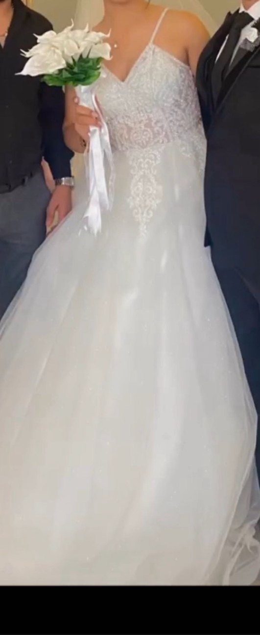 Straplez Bohem A Kesim Uzun Gelinlik - Görsel 5