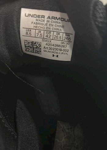 Under Armour Siyah Erkek Koşu ve Antrenman Ayakkabısı - Görsel 8