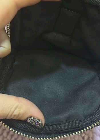 Beden siyah Renk Fermuarlı Siyah Kadın Çapraz Çanta