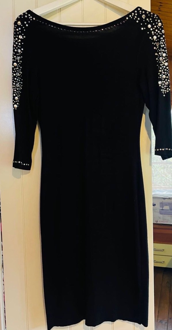 Siyah Taşlı Şık Özel Gün Elbisesi - Görsel 2
