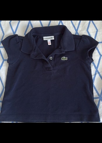 Lacoste Kız Çocuk Lacivert Polo Tişört