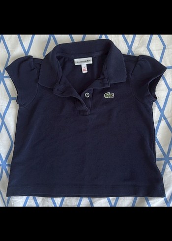 Lacoste Lacoste Kız Çocuk Lacivert Polo Tişört