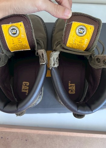 36 Beden haki Renk CAT Colorado Dark Olive Nubuk Kadın Bot